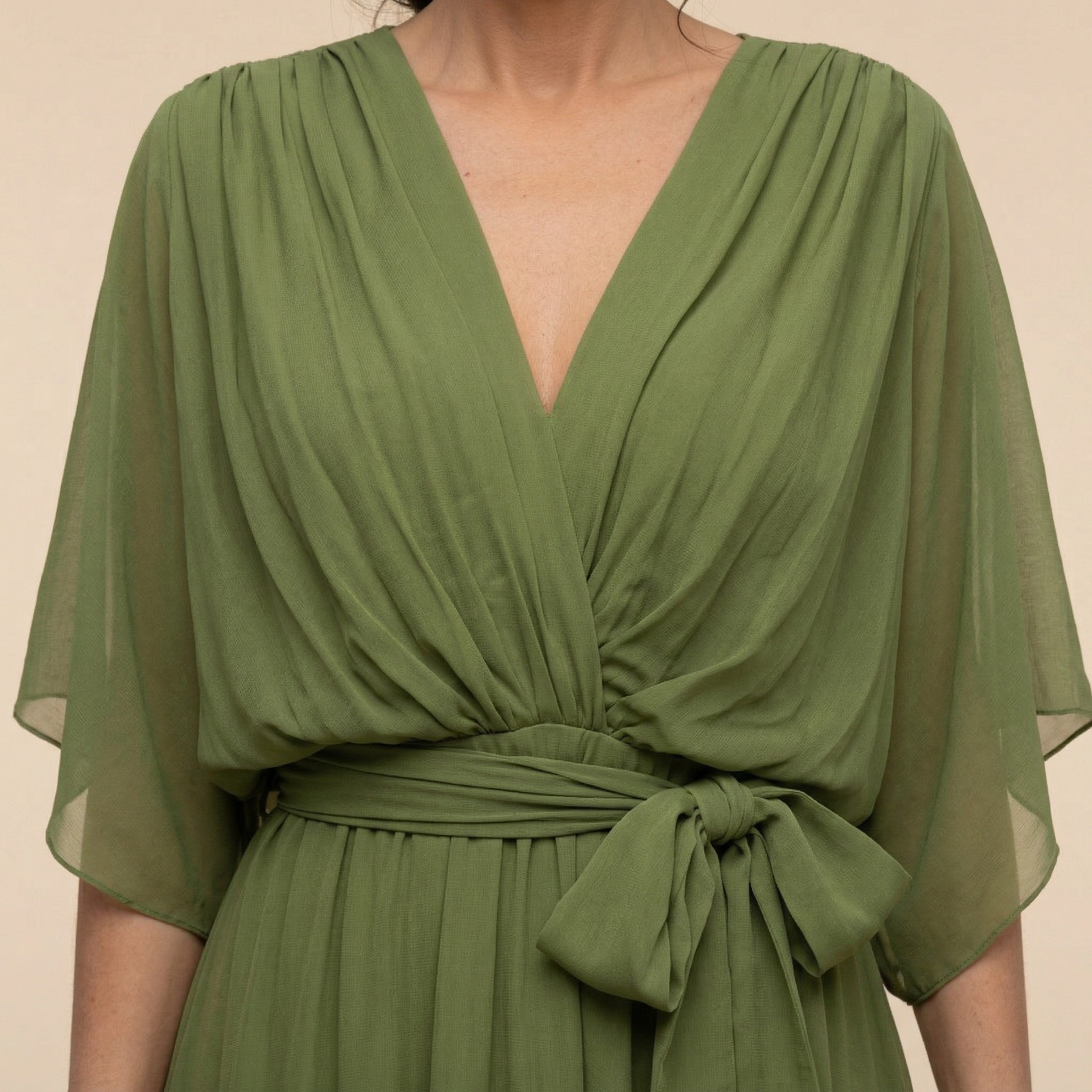 Sorena | Elegantes Maxi-Kleid mit V-Ausschnitt