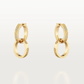Love Ohrringe 2 Reifen - Diamant