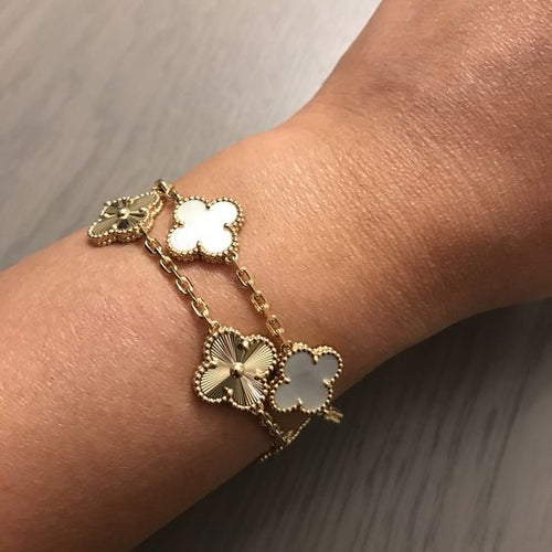 Armband Fyrklöver Glück Gold